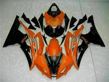 Carénage Yamaha R6 08-16 - Orange Noir