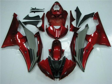 Carénage Yamaha R6 08-16 - Rouge Gris