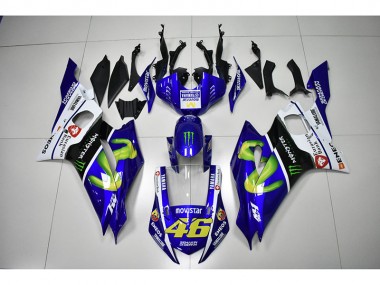 Carénage Yamaha R6 17-23 - Monster Bleu Movistar 46