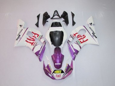 Carénage Yamaha R6 98-02 - Blanc Violet Fiat 46