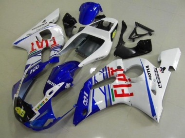 Carénage Yamaha R6 98-02 - Bleu Blanc Fiat
