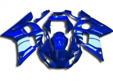 Carénage Yamaha R6 98-02 - Bleu et Blanc
