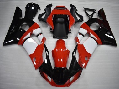 Carénage Yamaha R6 98-02 - Noir Blanc