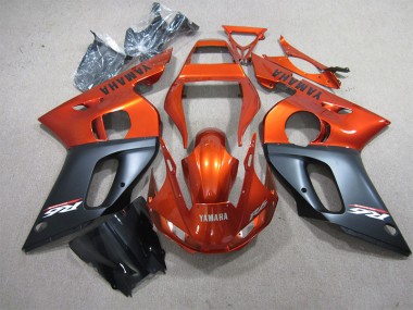 Carénage Yamaha R6 98-02 - Orange Noir