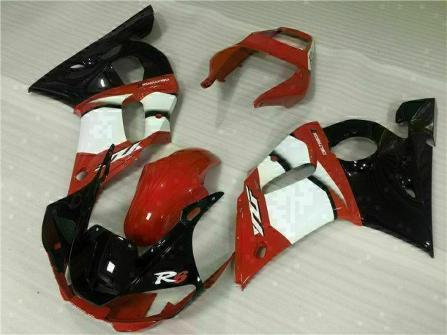 Carénage Yamaha R6 98-02 - Rouge Blanc Carénage Yamaha R6 98-02 - Rouge Blanc