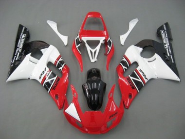 Carénage Yamaha R6 98-02 - Rouge Blanc Noir