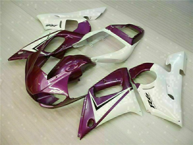 Carénage Yamaha R6 98-02 - Violet Blanc Carénage Yamaha R6 98-02 - Violet Blanc