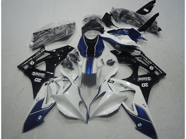 Carénages BMW S1000RR 09-14 - Blanc Bleu Carénages BMW S1000RR 09-14 - Blanc Bleu