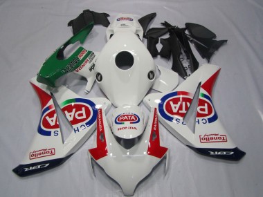 Carénages Honda CBR 1000 RR 08-11 - Blanc Rouge PATA