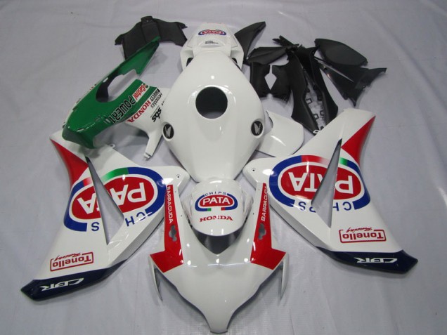 Carénages Honda CBR 1000 RR 08-11 - Blanc Rouge PATA Carénages Honda CBR 1000 RR 08-11 - Blanc Rouge PATA