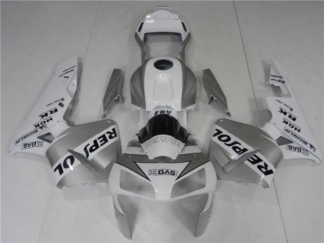 Carénages Honda CBR 600 RR 03-04 - Argent Blanc Noir Repsol Carénages Honda CBR 600 RR 03-04 - Argent Blanc Noir Repsol
