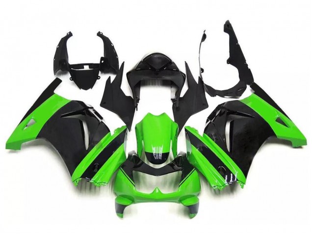 Carénages Kawasaki EX250 08-12 - Vert Noir Carénages Kawasaki EX250 08-12 - Vert Noir
