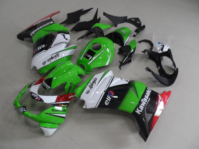 Carénages Kawasaki ZX 250R 08-12 - Vert Blanc Noir Carénages Kawasaki ZX 250R 08-12 - Vert Blanc Noir
