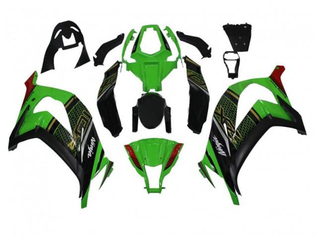 Carénages Kawasaki ZX10R 11-15 - Vert Noir Carénages Kawasaki ZX10R 11-15 - Vert Noir