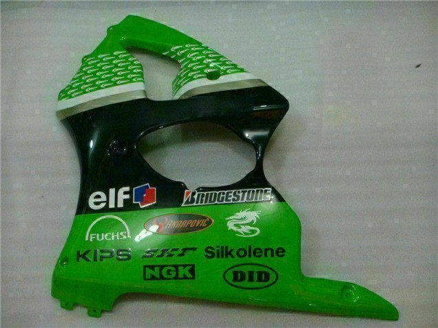 Carénages Kawasaki ZX6R 00-02 - Vert Noir Carénages Kawasaki ZX6R 00-02 - Vert Noir