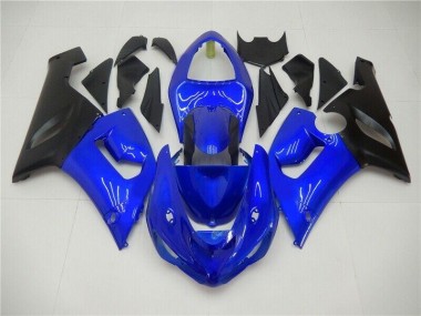 Carénages Kawasaki ZX6R 05-06 - Bleu