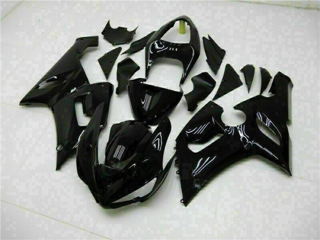 Carénages Kawasaki ZX6R 05-06 - Noir Brillant Carénages Kawasaki ZX6R 05-06 - Noir Brillant