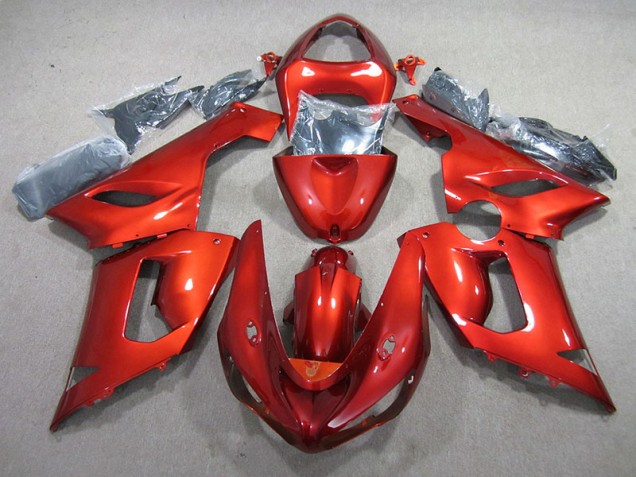 Carénages Kawasaki ZX6R 05-06 - Orange Carénages Kawasaki ZX6R 05-06 - Orange