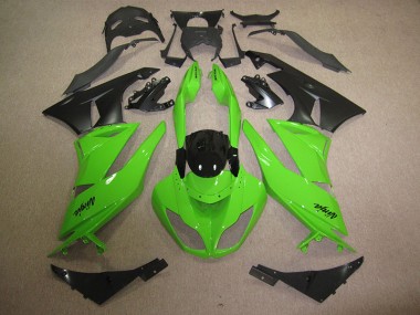 Carénages Kawasaki ZX6R 09-12 - Noir Vert