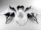 Carénages Kawasaki ZX6R 13-18 - Blanc Noir Carénages Kawasaki ZX6R 13-18 - Blanc Noir