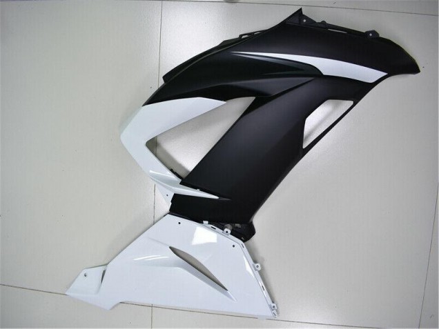 Carénages Kawasaki ZX6R 13-18 - Blanc Noir Carénages Kawasaki ZX6R 13-18 - Blanc Noir