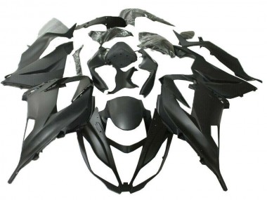 Carénages Kawasaki ZX6R 13-18 - Noir Mat