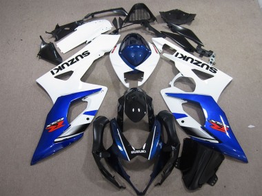 Carénages Suzuki GSXR 1000 K5 05-06 - Blanc Bleu