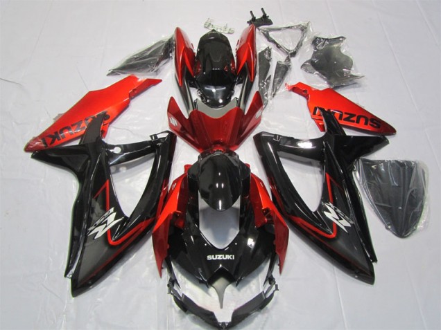 Carénages Suzuki GSXR 1000 K7 07-08 - Noir Rouge Carénages Suzuki GSXR 1000 K7 07-08 - Noir Rouge