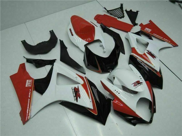 Carénages Suzuki GSXR 1000 K7 07-08 - Rouge Blanc Carénages Suzuki GSXR 1000 K7 07-08 - Rouge Blanc