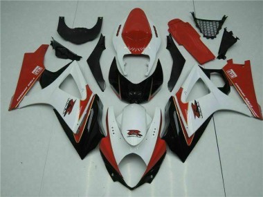 Carénages Suzuki GSXR 1000 K7 07-08 - Rouge Blanc