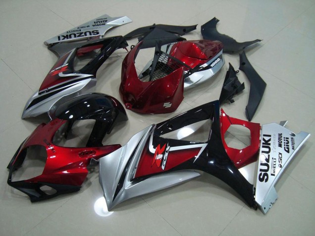 Carénages Suzuki GSXR 1000 K7 07-08 - Rouge Noir Argent Carénages Suzuki GSXR 1000 K7 07-08 - Rouge Noir Argent