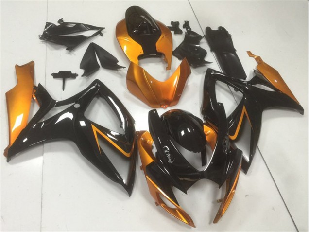 Carénages Suzuki GSXR 600 / 750 K6 06-07 - Noir Orange Carénages Suzuki GSXR 600 / 750 K6 06-07 - Noir Orange