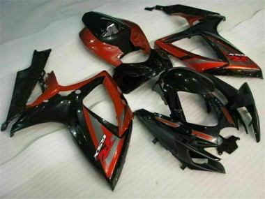 Carénages Suzuki GSXR 600 / 750 K6 06-07 - Noir Rouge
