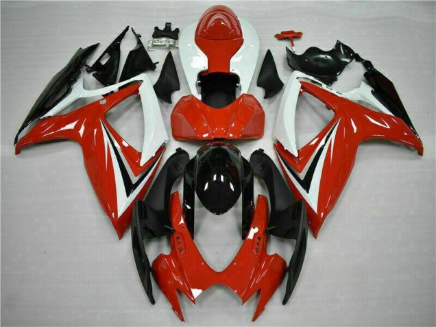 Carénages Suzuki GSXR 600 / 750 K6 06-07 - Rouge Blanc Carénages Suzuki GSXR 600 / 750 K6 06-07 - Rouge Blanc