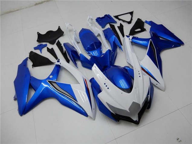 Carénages Suzuki GSXR 600 / 750 K8 08-10 - Blanc Bleu Carénages Suzuki GSXR 600 / 750 K8 08-10 - Blanc Bleu