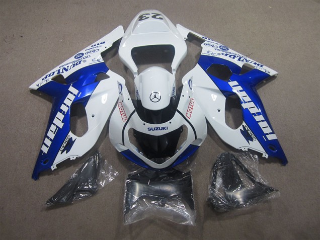 Carénages Suzuki GSXR 600 K1 K2 K3 01-03 - Blanc Bleu Motul Carénages Suzuki GSXR 600 K1 K2 K3 01-03 - Blanc Bleu Motul