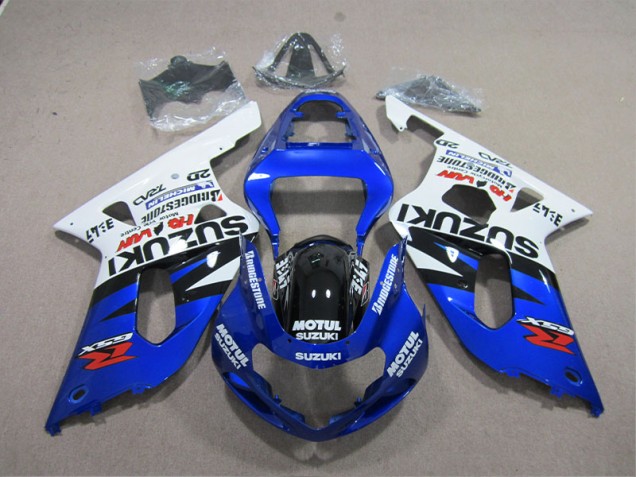 Carénages Suzuki GSXR 600 K1 K2 K3 01-03 - Bleu Blanc Motul Carénages Suzuki GSXR 600 K1 K2 K3 01-03 - Bleu Blanc Motul