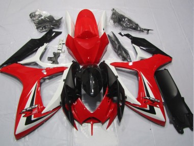 Carénages Suzuki GSXR 600 K6 06-07 - Noir Rouge
