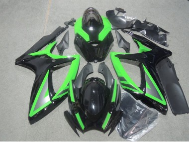 Carénages Suzuki GSXR 600 K6 06-07 - Noir Vert