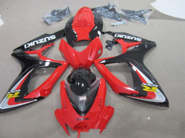 Carénages Suzuki GSXR 600 K6 06-07 - Rouge Noir Carénages Suzuki GSXR 600 K6 06-07 - Rouge Noir
