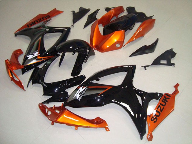 Carénages Suzuki GSXR 750 K6 06-07 - Noir Orange Carénages Suzuki GSXR 750 K6 06-07 - Noir Orange