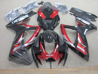 Carénages Suzuki GSXR 750 K6 06-07 - Noir Rouge