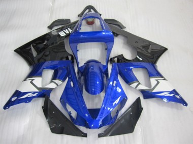 Carénages Yamaha R1 00-01 - Bleu Noir Blanc