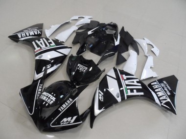 Carénages Yamaha R1 09-11 - Noir Blanc Fiat
