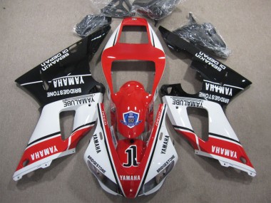 Carénages Yamaha R1 09-11 - Rouge Blanc Noir