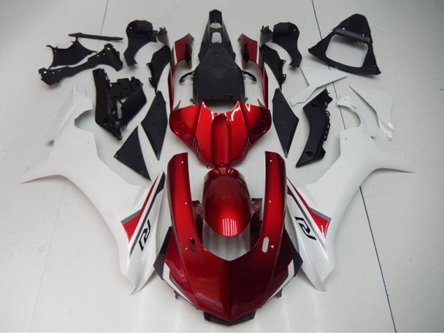 Carénages Yamaha R1 15-19 - Rouge Blanc