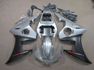 Carénages Yamaha R6 03-05 - Argent Noir