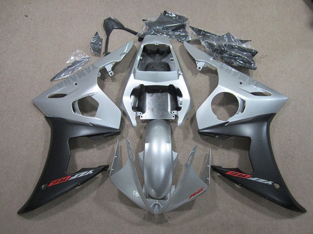 Carénages Yamaha R6 03-05 - Argent Noir Carénages Yamaha R6 03-05 - Argent Noir