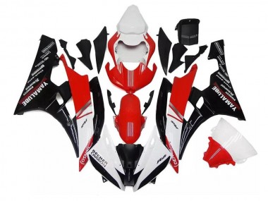 Carénages Yamaha R6 06-07 - Blanc Rouge Noir