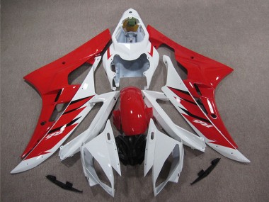 Carénages Yamaha R6 06-07 - Rouge Blanc